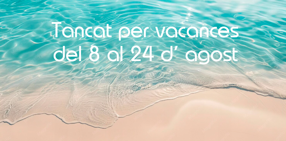 Tancat per vacances